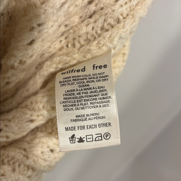 Wilfred Adley Cream Cable Knit Cardigan sweater - Picture 6 of 8